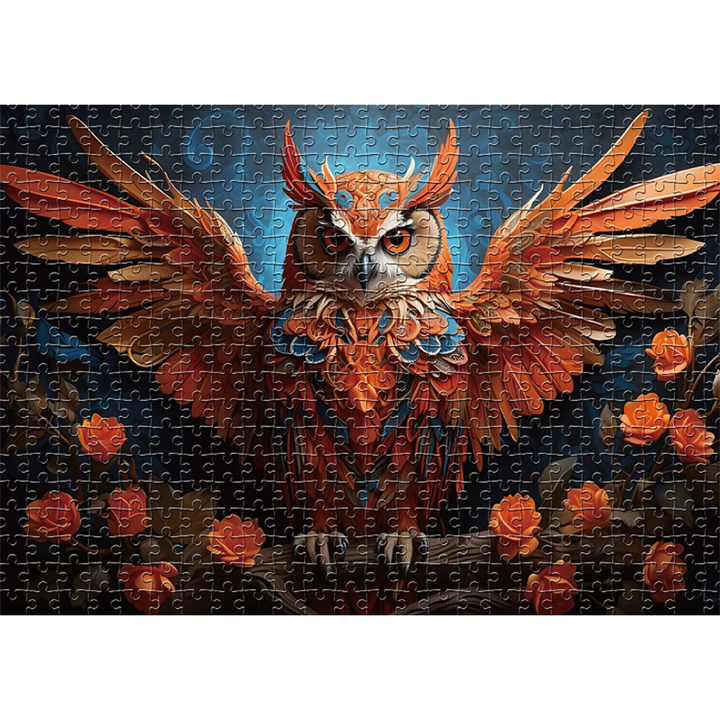 1000 Teile Nachteulen-Puzzles für Erwachsene, Heimdekoration, Spiele, Familienspaß, Bodenpuzzles, Lernspielzeug für Kinder