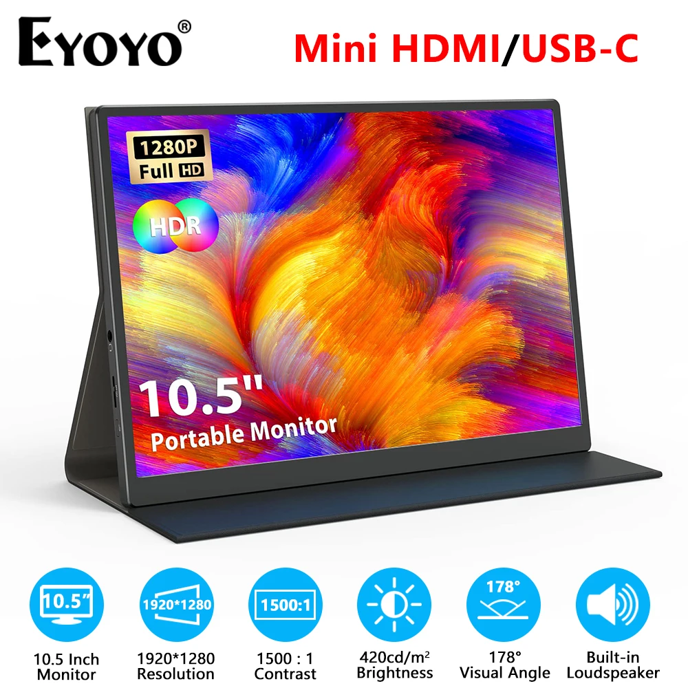 Eyoyo HDMI Gaming Monitor 10.5