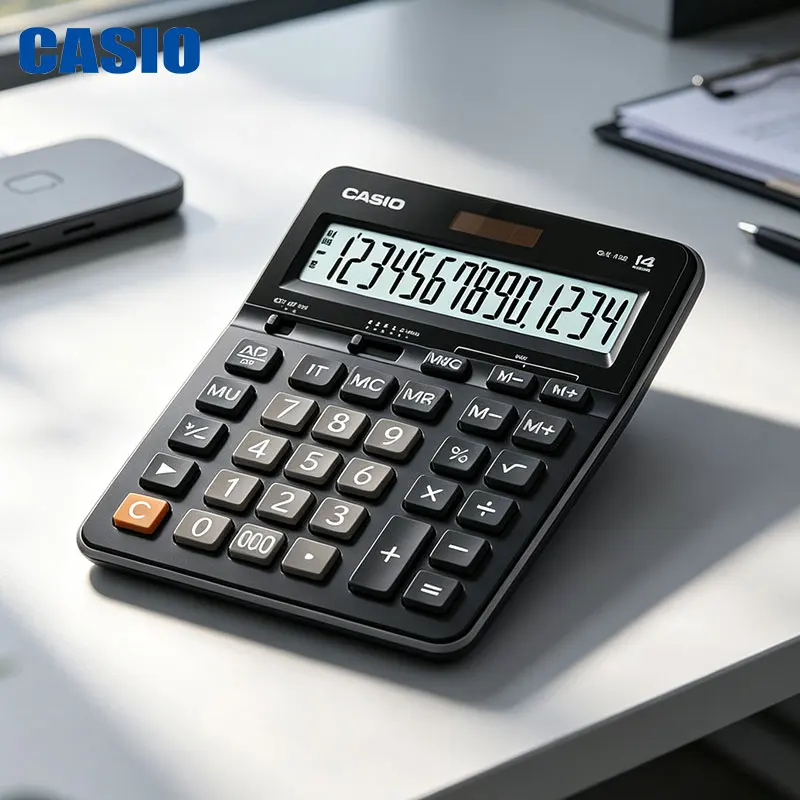 Casio GX-14B/GX-12B/GX-120B Business large-screen calculator-Super large number display-Financial large-sum accounting computer