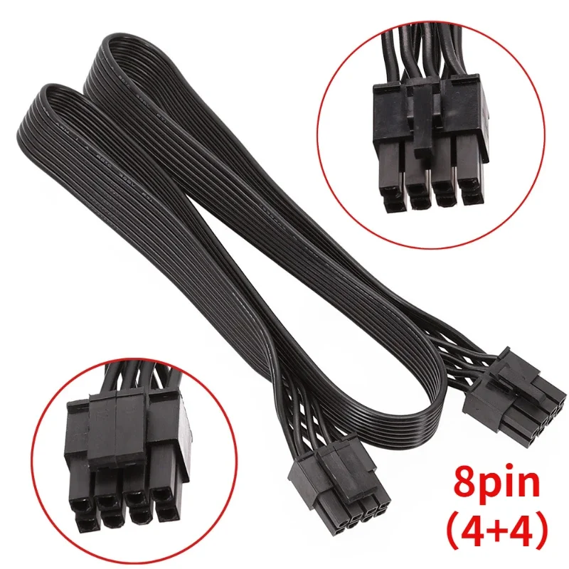 CPU 8ขา jantan Ke CPU 8ขา (4 + 4) อะแดปเตอร์ kabel เมนบอร์ด Jantan EPS-12V untuk suplai Daya Modular Corsair (3/50ซม.)