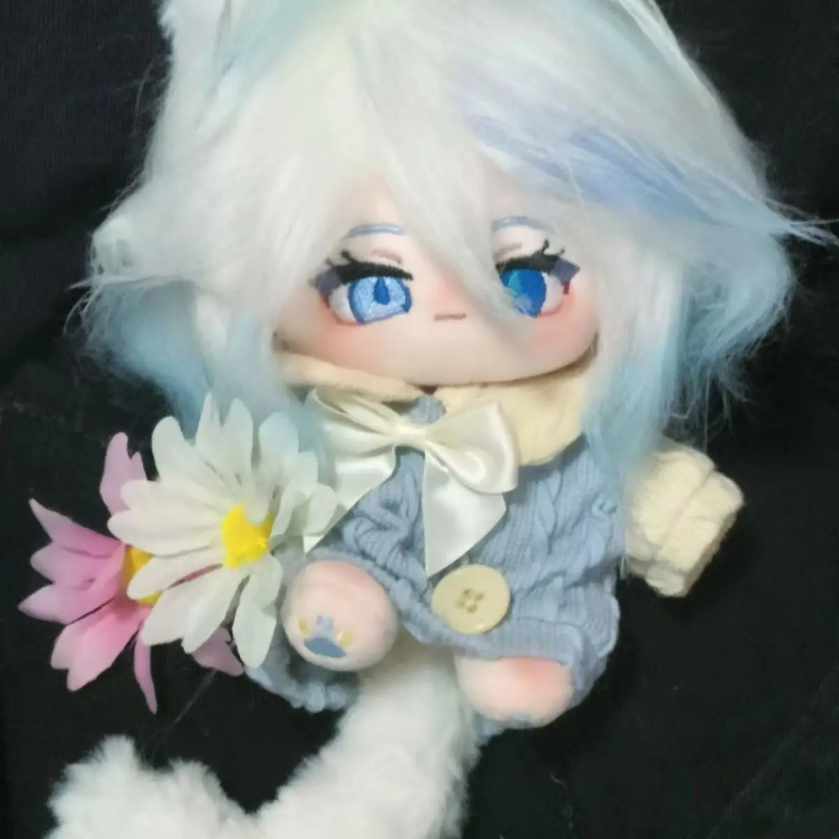 No Attribute Cool Handsome Elf 20cm Plush Stuffed Doll With Skeleton Change Clothes Plushie Pillow Toy Cosplay Birthday Gift
