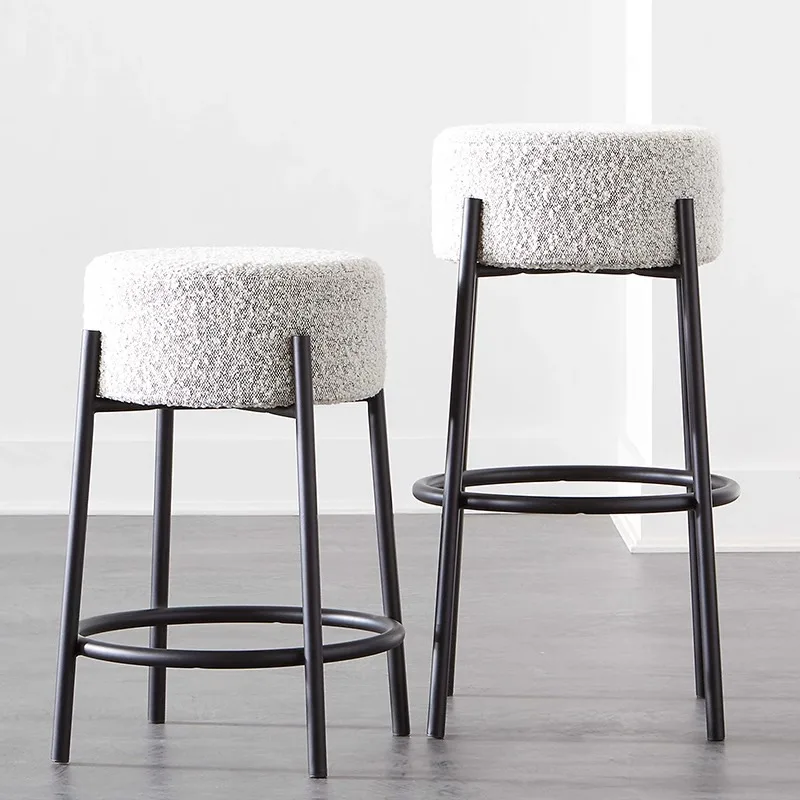 

For Ergonomic Chair Outdoor Bar Luxury Breakfast Chairs High Kitchen Stools Professional Makeup Restaurant Leather Stool Furnitu