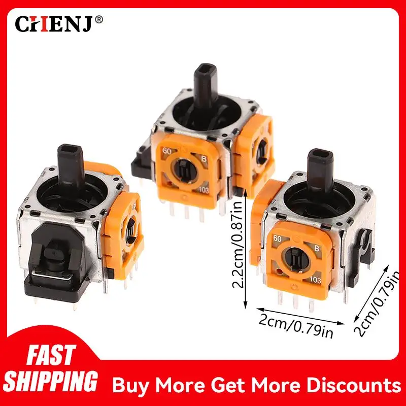 1pc 3D Analog Stick Sensor Module Controller For PS4 050 055 030 040 Controller Hall Effect Joystick For PS5/Xbox One No Drift