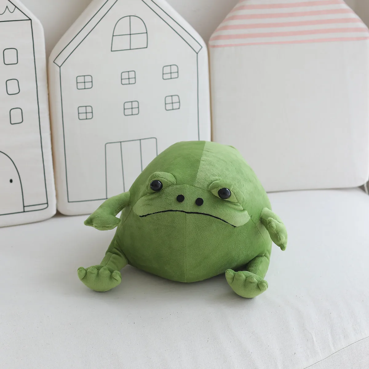 

30cm Kawaii Frog Plush Toy Stuffed Animal Soft Plushie Fat Frog Pillow Cushion Creative Toys for Birthday Gift Home Decor