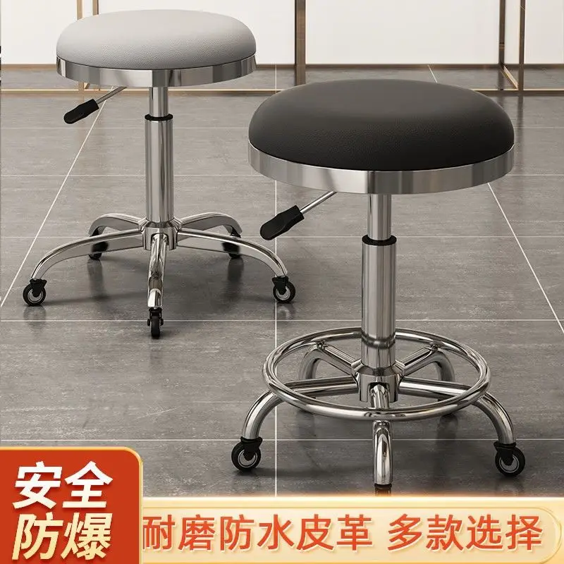 AOLIVIYA Salon Barber Chair Beauty Manicurist Nail Chair Pro Hairdressing Stool Lift Swivel Caster Master Makeup Stylist