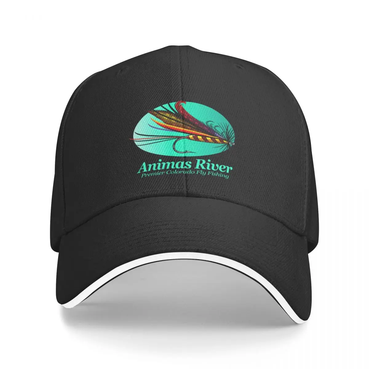 Animas River Fly Fishing (FSH) Baseball Cap black Hat Beach Luxury Man Hat Caps Women Men's