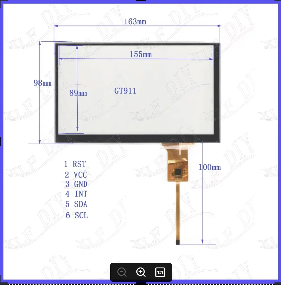 

ZhiYuSun Freeshipping JR7105-TP-03 163*98 compatible 7inch Capacitive screen For GPS CAR 163mm*98mm Touchsensor glass GT911