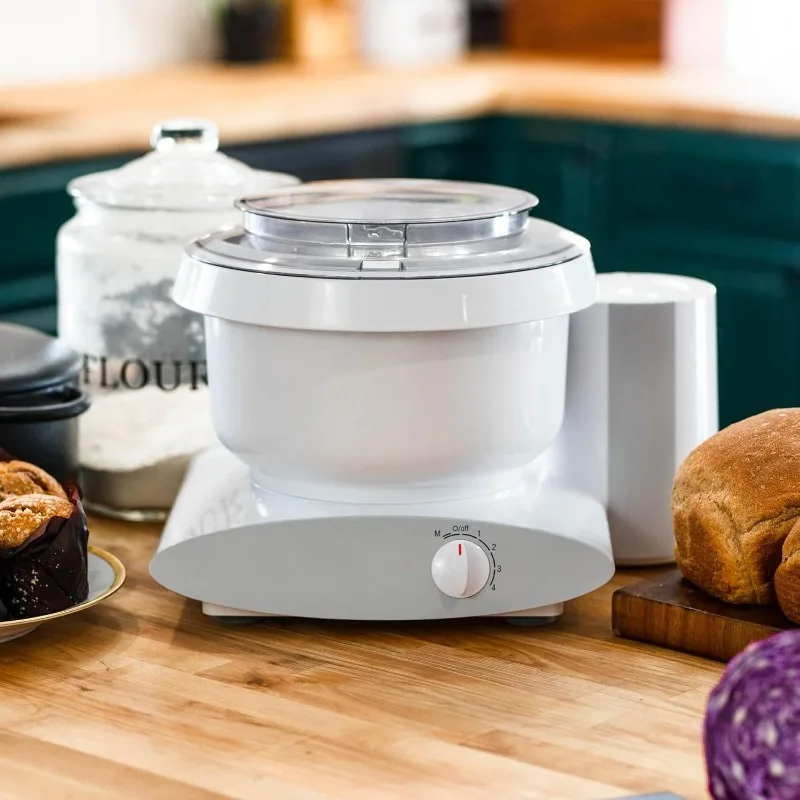 

2025 HOT STYLE Universal Plus Stand Mixer 500 Watt, 6.5 Quarts with Wire Whips, Dough Hook & Dough Hook Extender Bundle