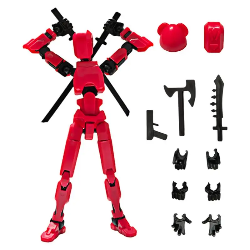 Multi Jointed Action Figures Multi-jointed Movable Robot Action Figures Toys Fun Posable Figure Unique Collectible Sensory Toy