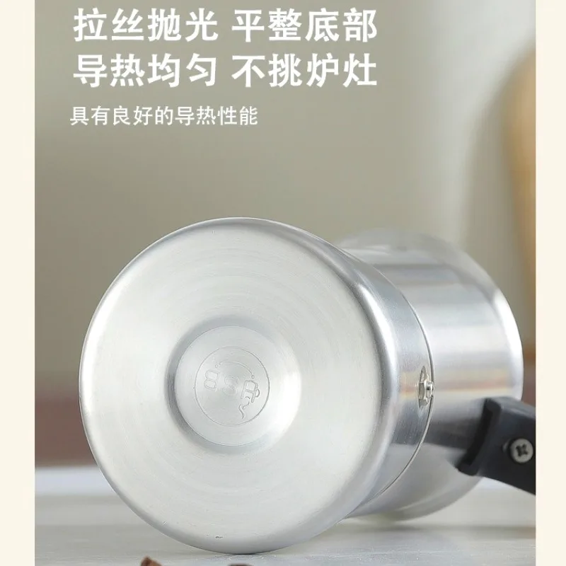 وعاء موكا فاخر من الفولاذ المقاوم للصدأ 304 - ماكينة صنع اسبريسو صمام مزدوج للموقد والتخييم والمكتب - ماكينة صنع القهوة الإيطالية 200/300 مل