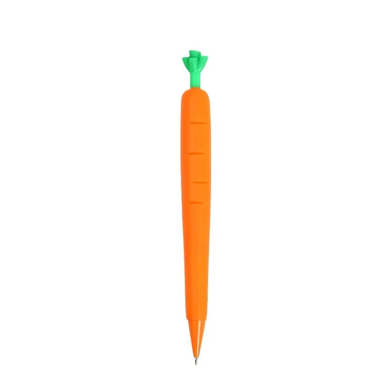10 Pcs Simulated Carrot mechanical pencil Student toy writing pen 0.5mm Teaching equipment Office Supplies