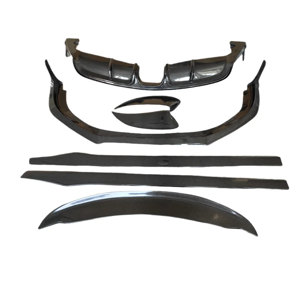 

Used for 2012-2015 981 GTS carbon fiber style front lip side skirt rear diffuser spoiler body kit