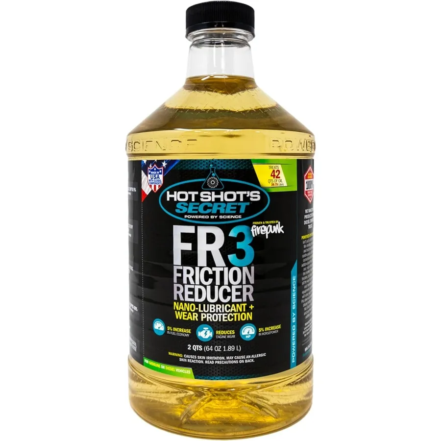 

Редуктор фрикции FR3 64 унций. Присадка для синтетического масла защищает двигатель, улучшает производительность, модификатор трения для газовых двигателей от деisel