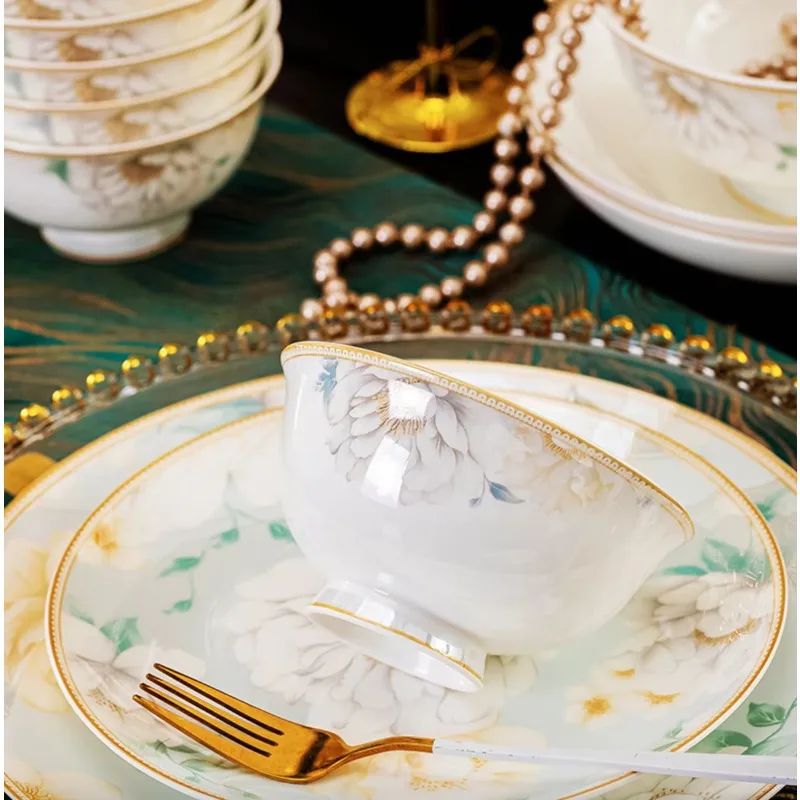 Ceramic tableware set high value meal bowl