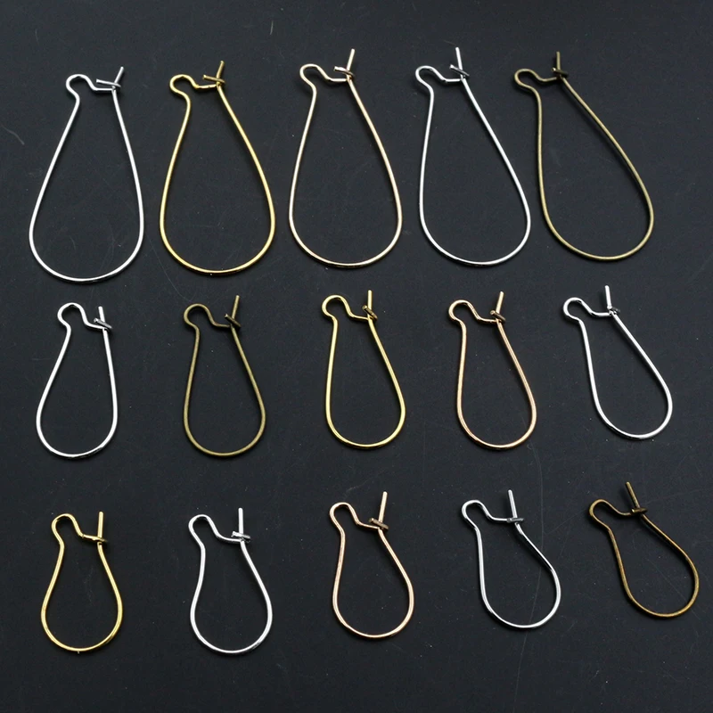 خطافات أقراط الروديوم المطلية بالفضة ، خطافات ذهبية اللون ، نتائج أسلاك الأذن ، صناعة المجوهرات سهلة الاستخدام ، 11 × 12 ، 16 × 3 ، 9 × 18 ، وضع وضع كل قطعة #1