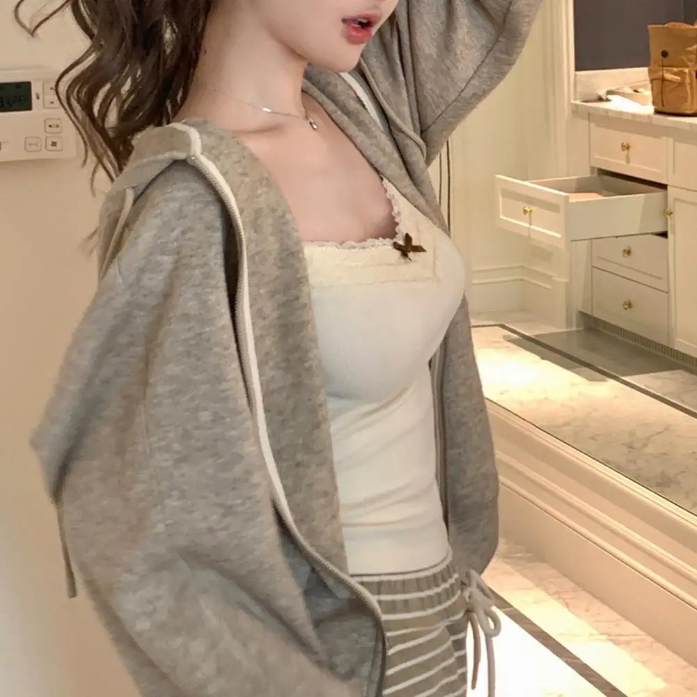 Women Bottoming Vest Sling Sleeveless Lace Trim Regular Fit Tops Solid Color Breathable Fabric Tank Tops Camisole Lady Lace Vest