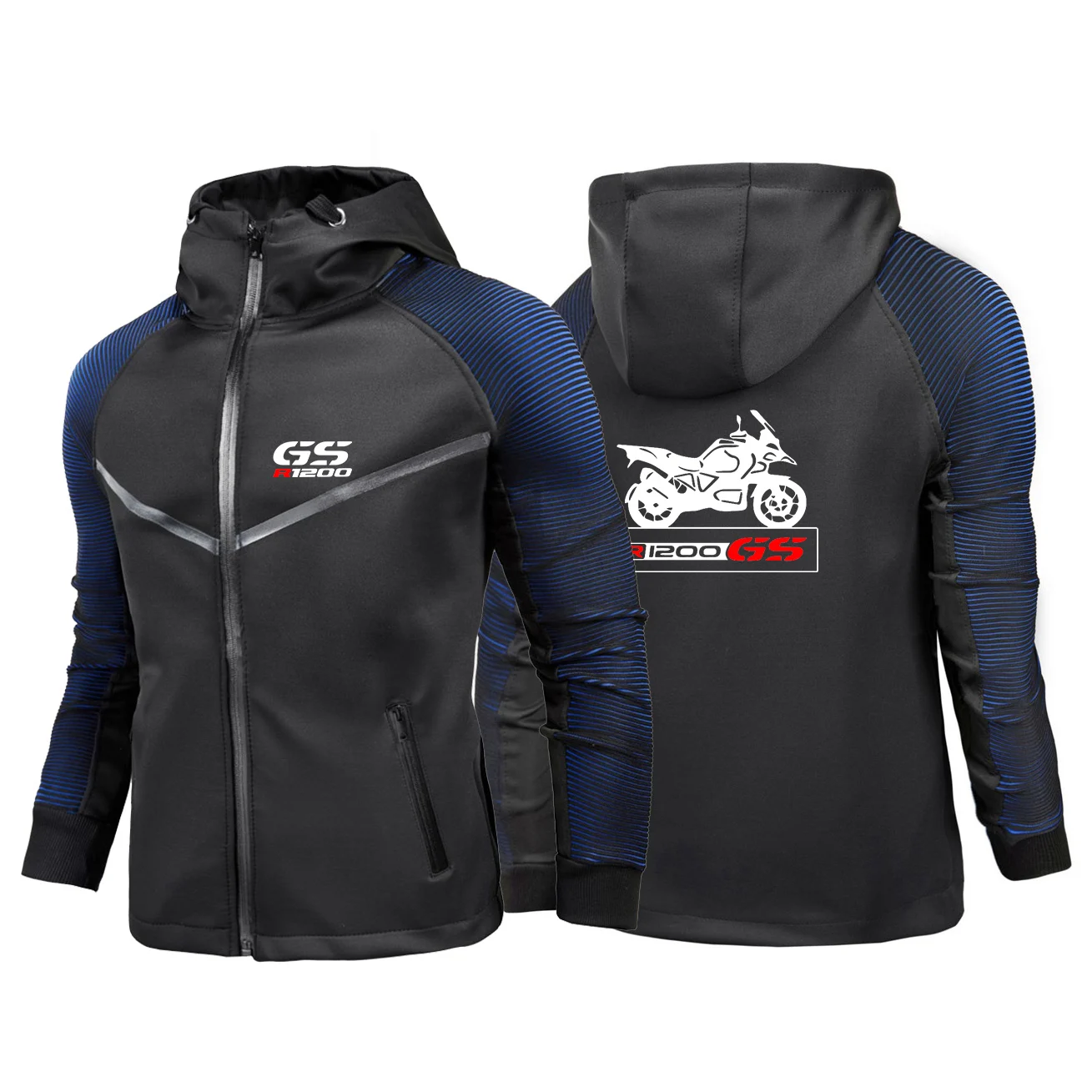 

Motorcycle R 650 800 1150 1200 GS Adventure 2024 Men Print Zipper Motocycle Jacket Casual High Quality Hooded Racing Suit Tops
