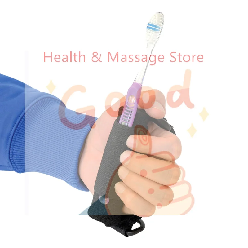 Aid Utensil Cuff Holder Strap Elastic Eating Assistance Cuff Spoons Forks Knife Fixing Nylon Band For Patients Elderly Disabled