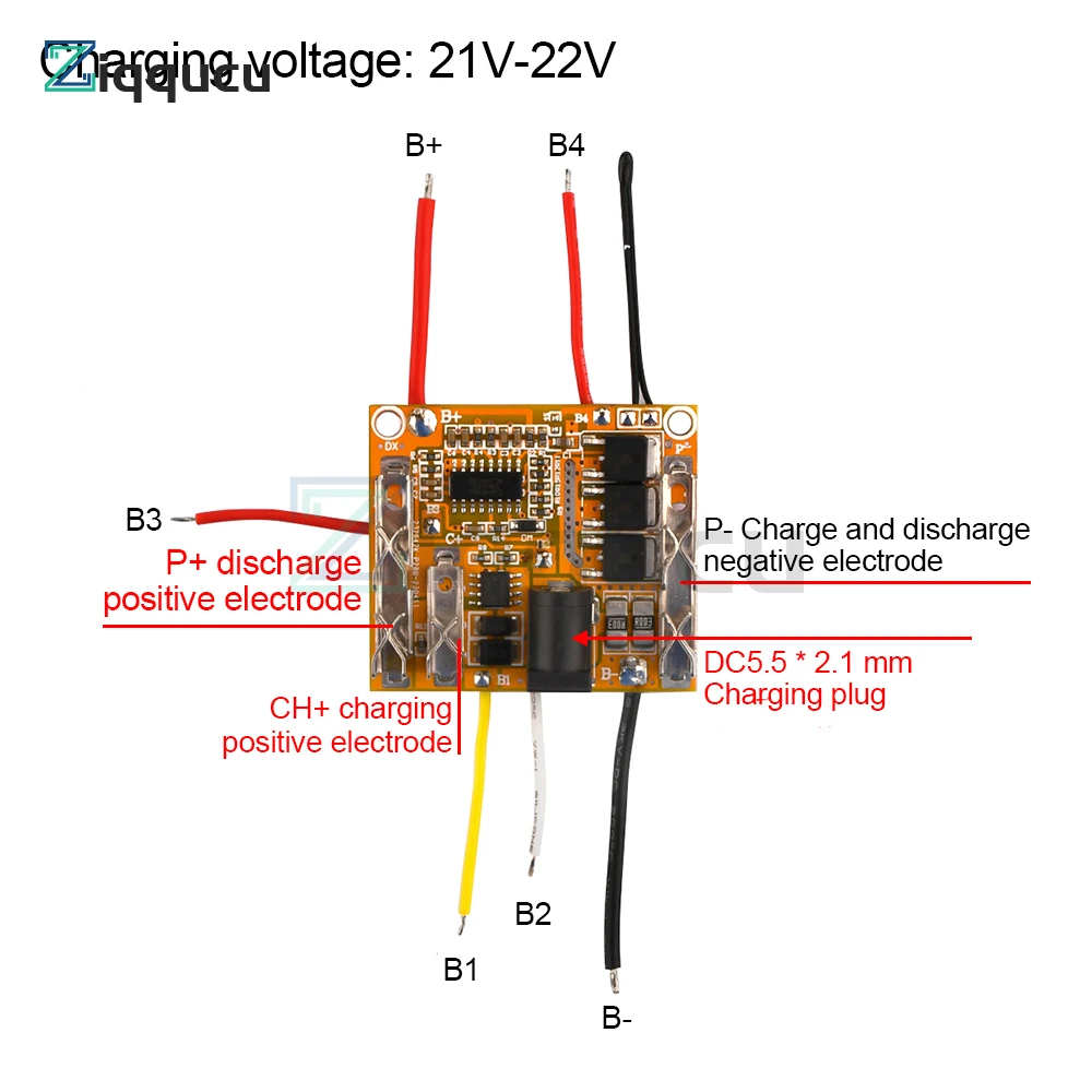 BMS 5S 21V 18650 Li-ion Lithium Battery Protection Circuit Charging Board Module PCM Polymer Lipo Cell PCB Module