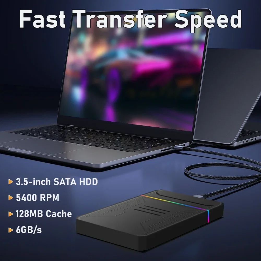 JMachen Launchbox 3TB Gaming HDD with 10107 Games 32 Emulators for XBOX/XBOX ONE/PS4/PS3/Switch/WiiU Game Console for Win8/10/11