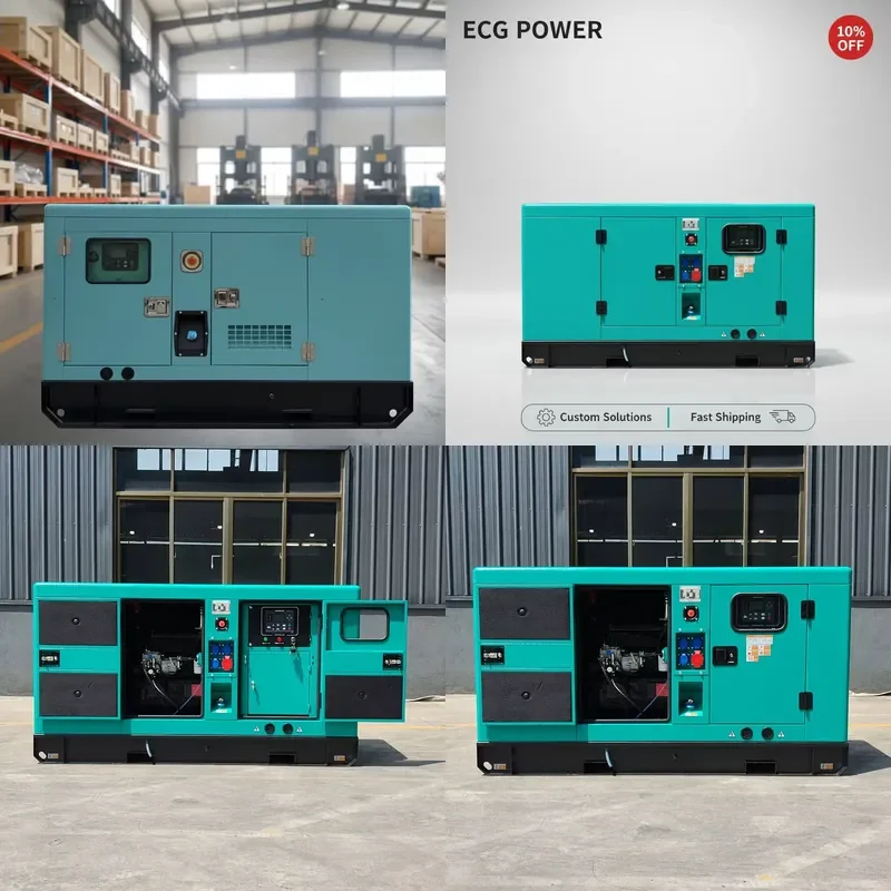 POWER Factory Price for Silent Generator Set 20kw 15kw 25kw 35kw 50KW KVA Electric Start 3 Phase for