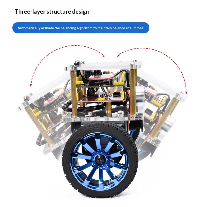 Keyes Two-Wheel Self Balancing Robot Car Dual Axis Bluetooth Obstacle Avoidance DIY Programming Kit for Arduino