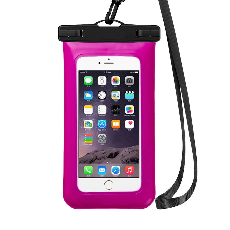 Waterproof Mobile Phone Bag, Sealed Underwater Swimming Diving Cover, Touch Screen, IPX8 Grade, Outdoor, Wholesale