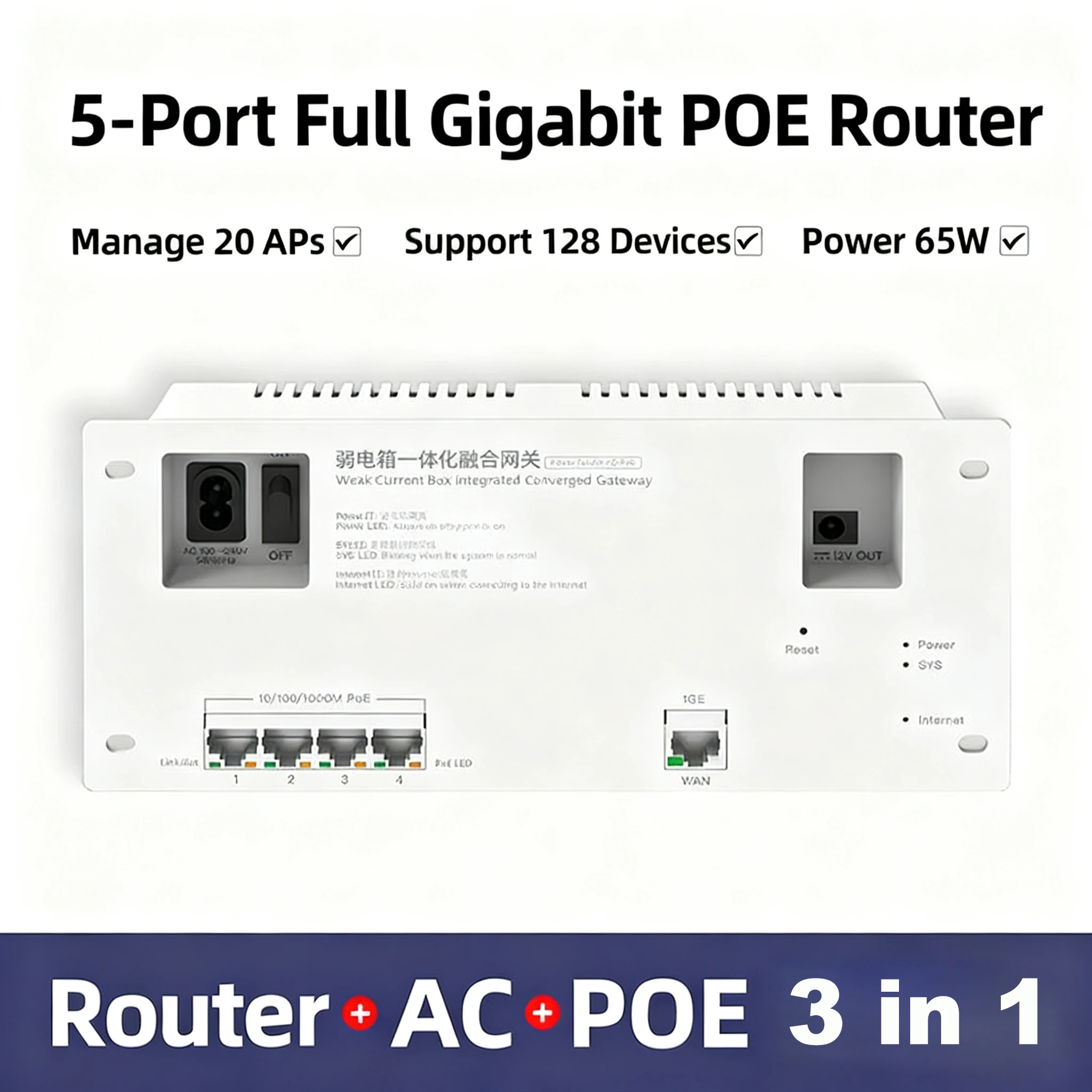 

Lintratek Беспроводная точка доступа WIFi 6, бытовая внутренняя панель AP, удлинитель Wi-Fi, точка до точки с портом WAN LAN