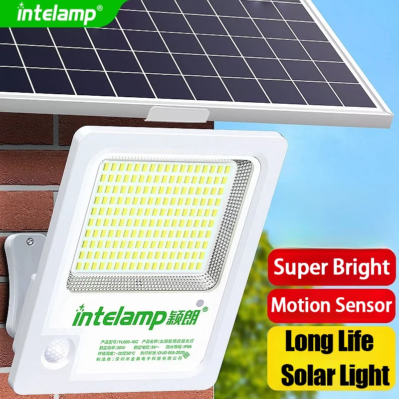 

Powerful Solar Lights Outdoor Motion Sensor Super Bright Wall Lamp IP65 Waterproof Street Light for Garden Yard Path Garage
