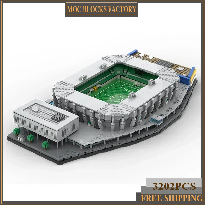 Moc Building Bricks Street View Model Saint Gallen Football Stadium Technology Modular Blocks Gifts Christmas Toys DIY Assembly