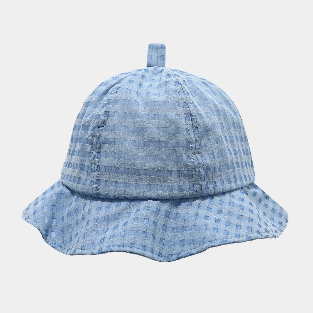 

Foldable Japanese Plaid Bucket Cap Summer Short Brim Fisherman Caps Sweet Versatile Women's Sun Hat Outdoor