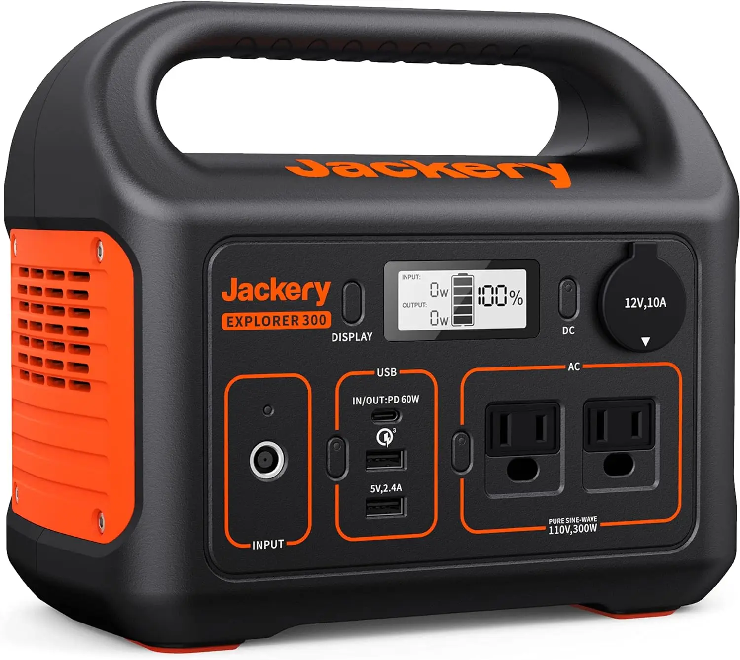 

Jackery Portable Power Station Explorer 300, 293Wh Backup Lithium Battery, Solar Generator for Outdoors Camping Travel Hunting