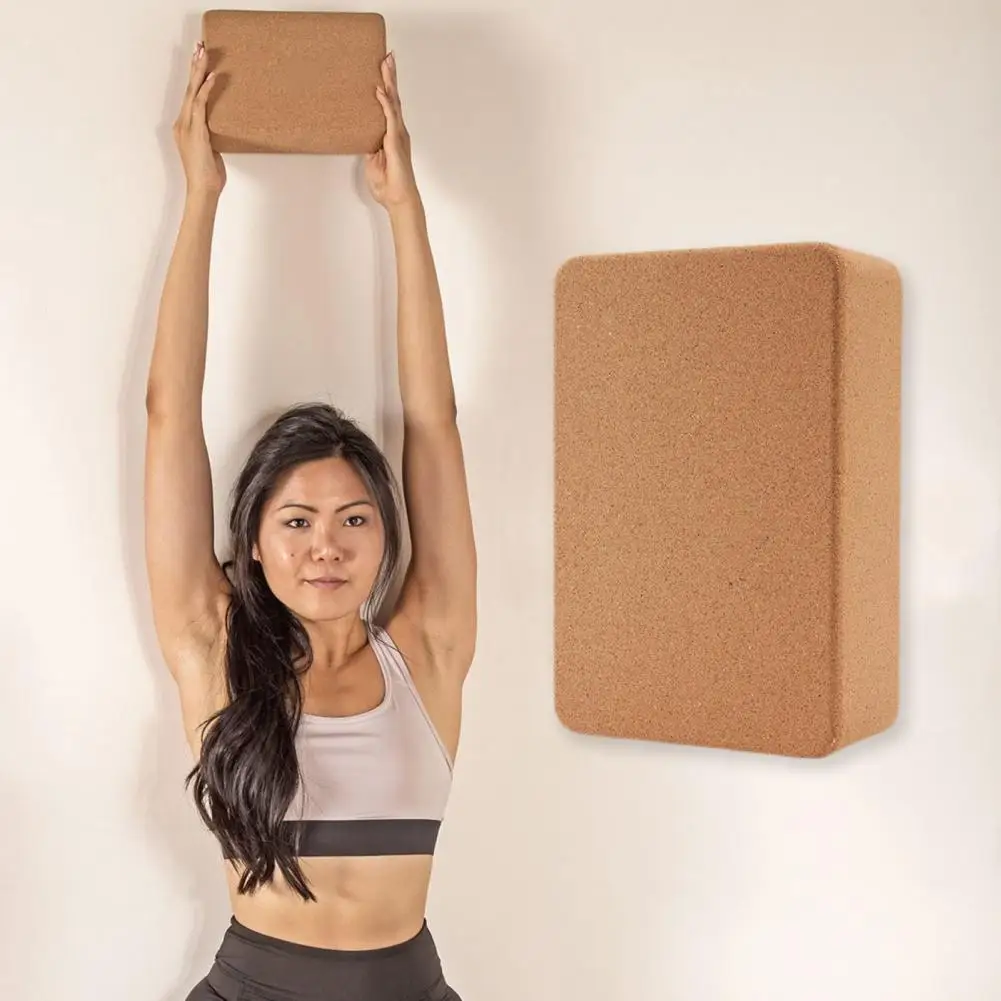 Eco-friendly Yoga Block High Density Cork Yoga Block Non-slip Eco-friendly Fitness Equipment for Natural Stretching Workout Yoga