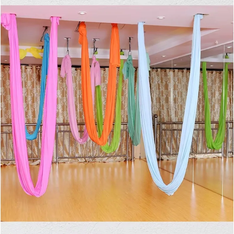 2026 Comfortable Yoga Hammock Sensory Adjustable Aerial Yoga Hammock Set For Yoga Club