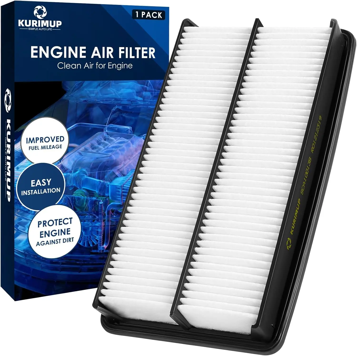 

Replacement Engine Air Filter, 99% Purification, Fit for Honda Odyssey 2005-2010, Pilot 2009-2015, Acura MDX 2007-2009