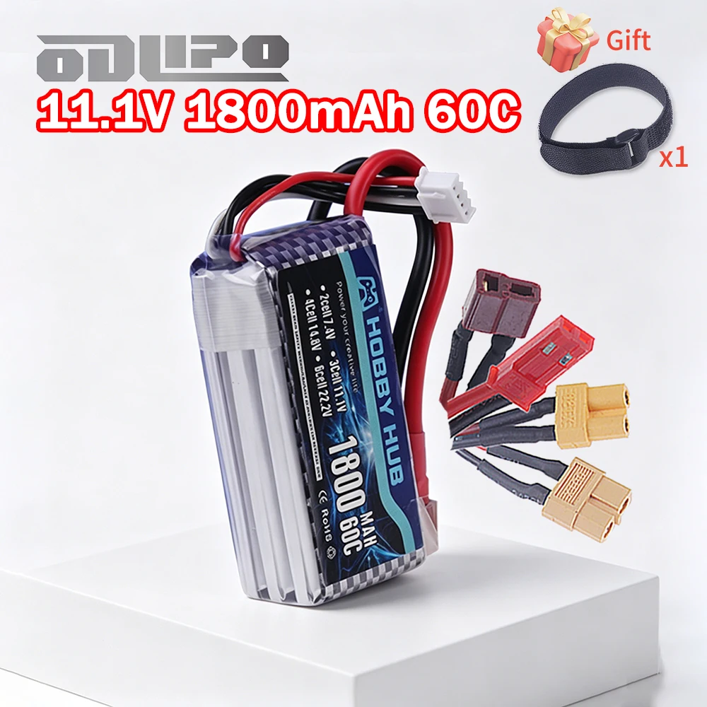 2026 NEU 60C 1800mAh 11.1V Lipo Akku 3S RC Lipo Batterie mit T XT30 XT60 JST Stecker für RC Drohne Auto LKW Hubschrauber Boote