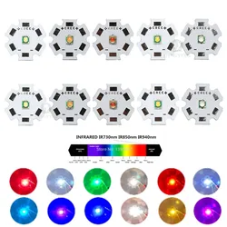 50pcs 1W 3W High Power LED Beads Replace  3535XPE lamp Full Spectrum Cool Warm Neutral White Green Deep Red 660nm Royal blu