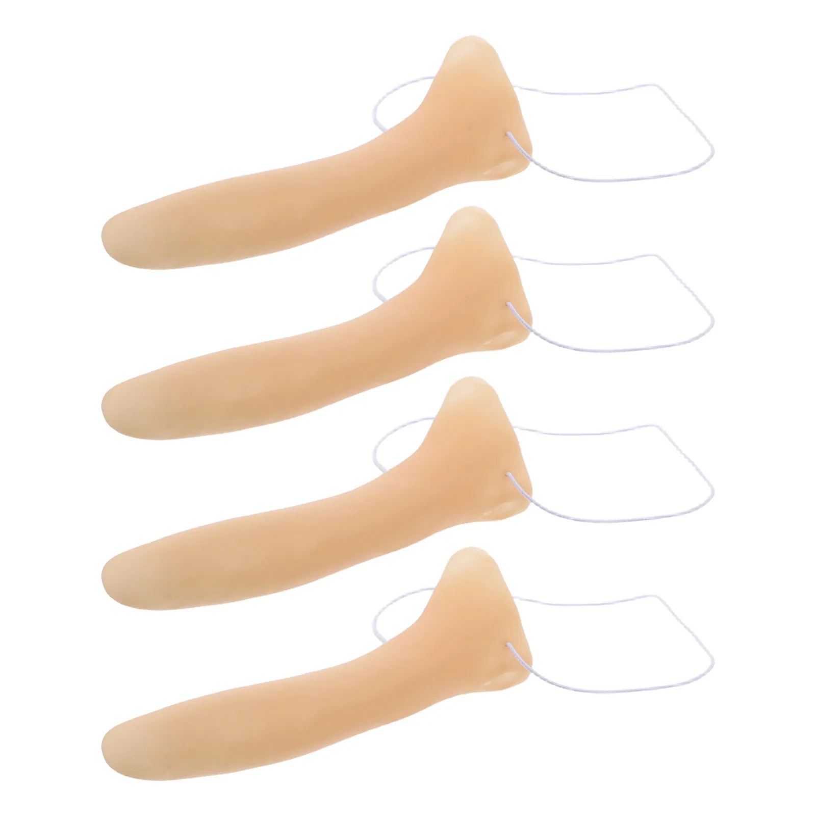 

4Pcs Halloween Long Nose Props Portable PVC Fake Nose Cosplay Dress Up Funny Party Accessories Reusable Performance Decor