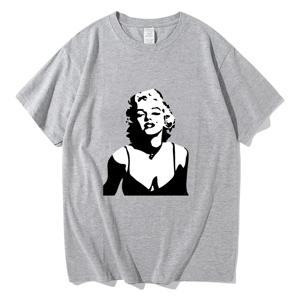 Marilynmonroe T-Shirt Voor Lente 100% Katoenen T-Shirt Funko Pop Hoge Kwaliteit Esthetische T-Shirts Ropa De Mujer O-hals T-Shirt