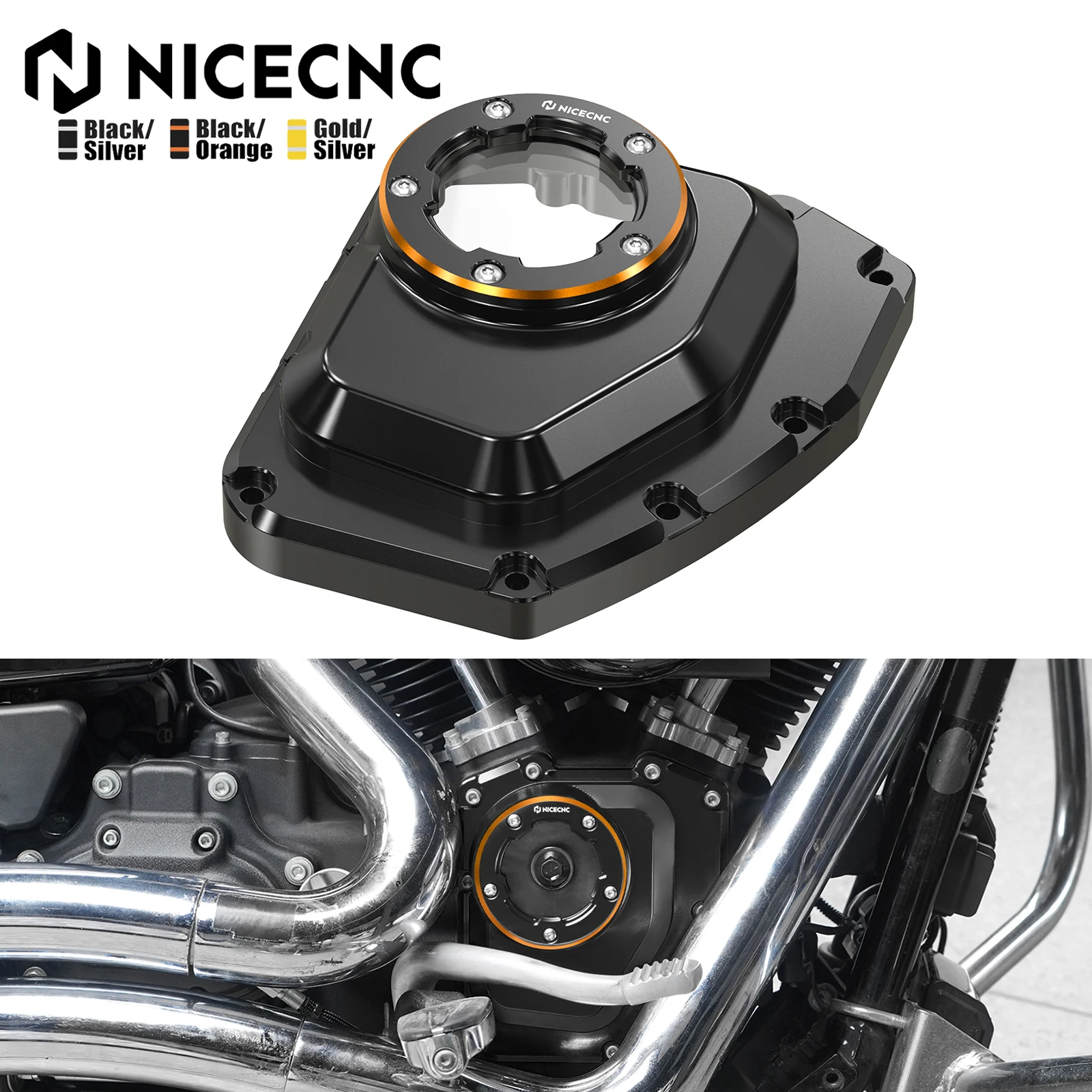 

For Harley Dyna Low Rider FXDL 2001-2017 Cam Camshaft Cover Street Bob FXDB Super Glide FXD Custom FXDC FXDX Fat Bob Wide Glide