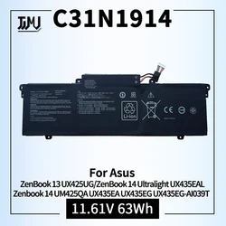 C31N1914 Laptop Battery for Asus ZenBook 13 UX425UG ZenBook 14 Ultralight UX435EAL UM425QA UX435EA UX435EG UX435EG-AI039T 3ICP6