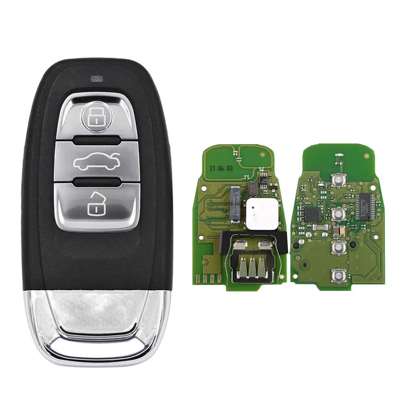 Carte-clé télécommande intelligente à 3 boutons CN008080, pour Audi A4 S4 A5 S5 Q5 horizon Keyless Go PCF7945A 315Mhz 8T0 959 754J