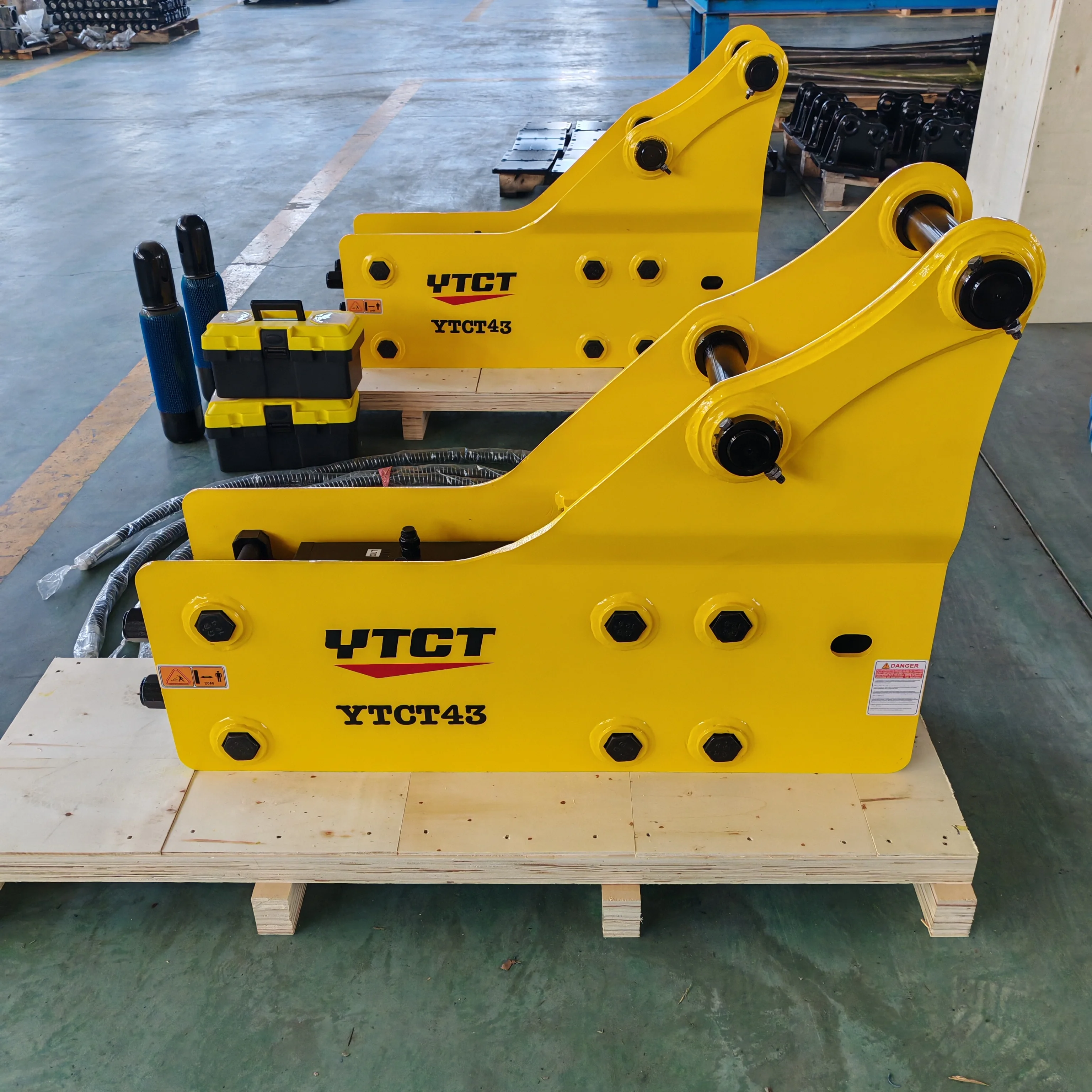 YTCT Fence Excavator Skid Steer Fence Hydraulic Pile Driver Post
