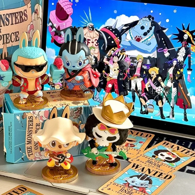 Labubu'S Linkage Blind Box Toy The Monsters × One Piece Series Anime Toy Model Collection Labubu Toy Birthday Gift