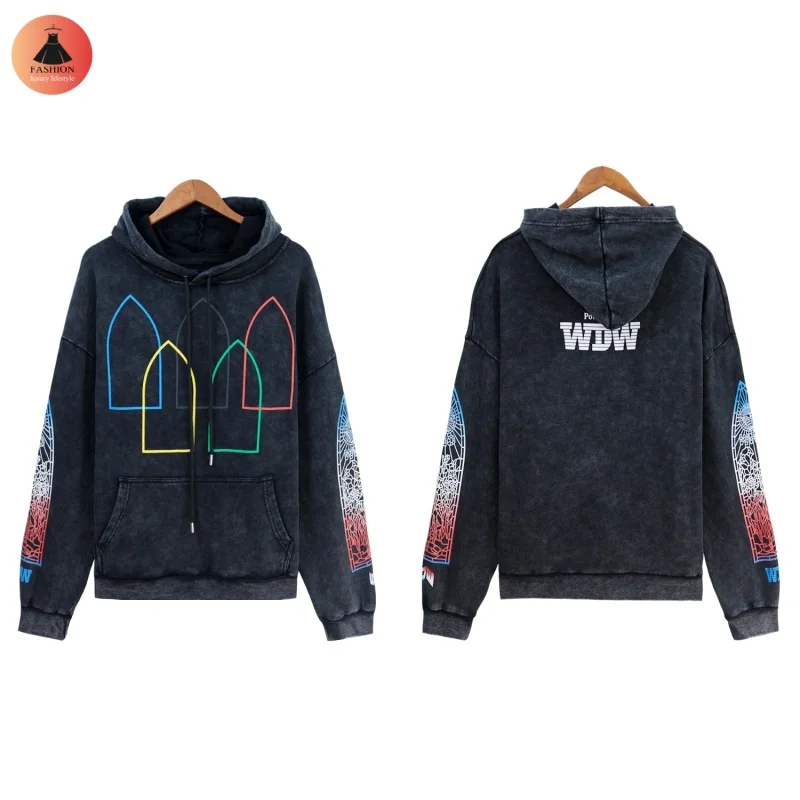 Who Decides War Black Almond Simple Mens Womens 100% Cotton Printed High Quality Washed Autumn Winter Hoodie Coat