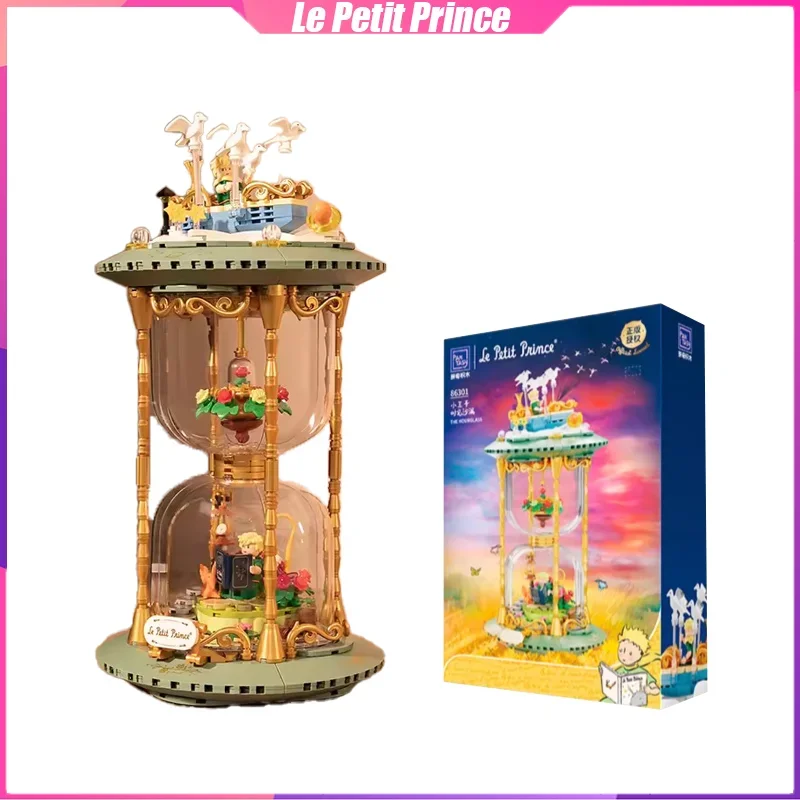 

Le Petit Prince Building Blocks Sandglass Desktop Decoration Puzzle Assembling Model Toys Birthday Gifts for Boys and Girls