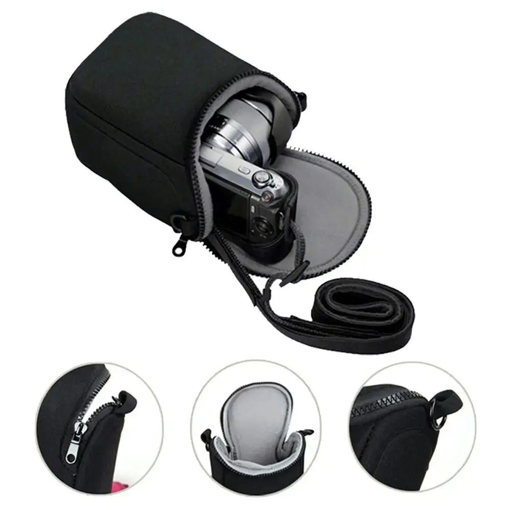 Multi-Functional Waterproof Camera Bag Shoulder Strap Compact Storage Pouch Durable Protective Camera Video Bag Photography