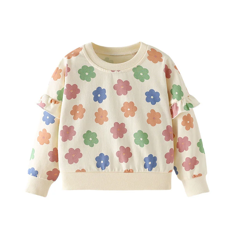Jumping Meters Modische Mädchen-Sweatshirts mit Schmetterlingsmotiv für Kleinkinder, Kinderkleidung, Herbst, Frühling, Sport, Baby-Kapuzenshirts, Kleidung, Hemden – Detail 13