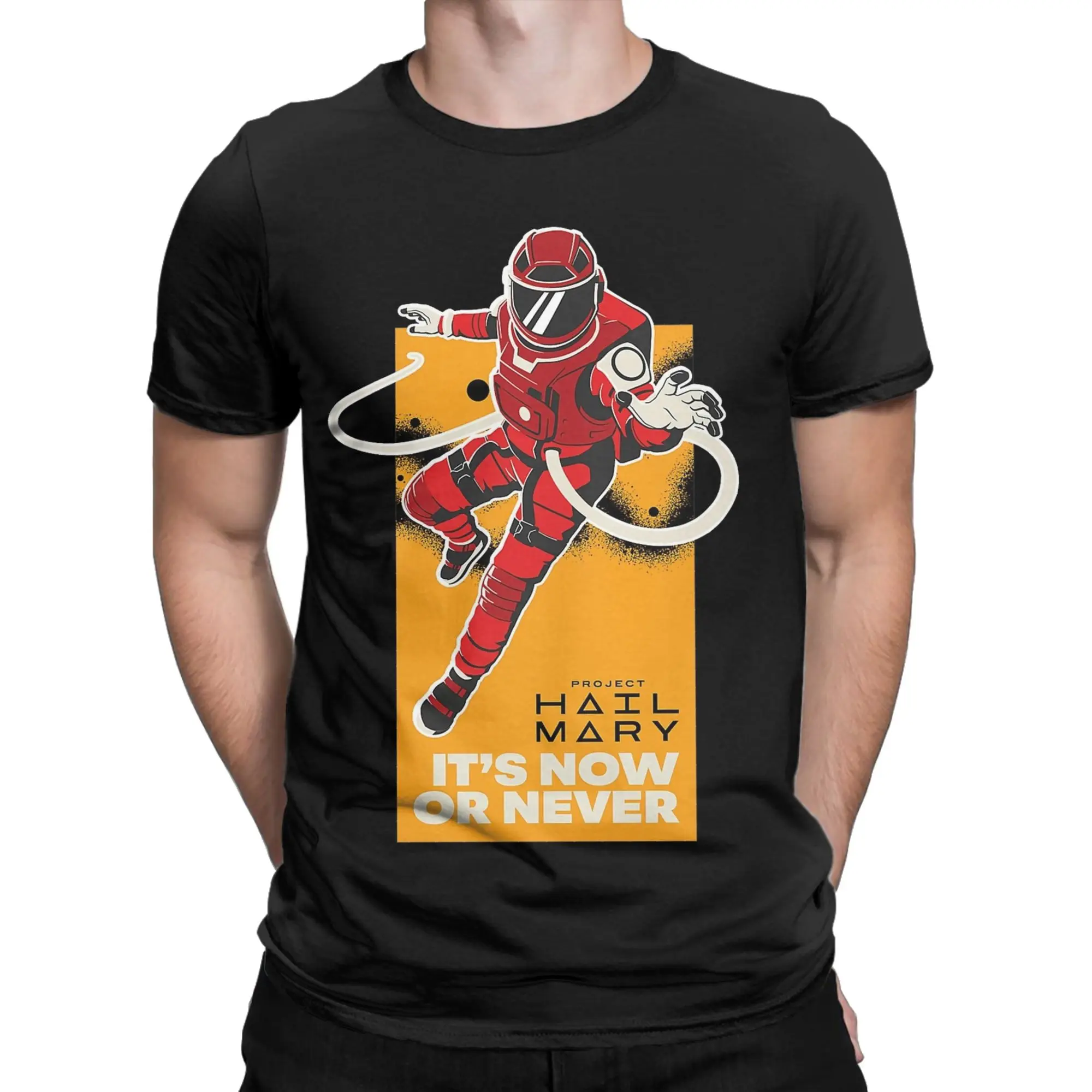 Project Hail Mary T Shirt Men's  Cotton Novelty T-Shirt O Neck  Tees Short Sleeve Clothes Birthday Gift