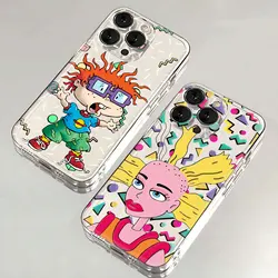 Transparent Cover Phone Case For Rugrats iPhone 16 15 14 13 12 11 Mini Pro Max X XR XSMax 7 8 Plus SE20